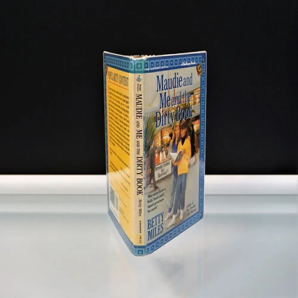 Maudie and Me and the Dirty Book By Betty Miles 1989 Hardcover A Knopf Publisher
